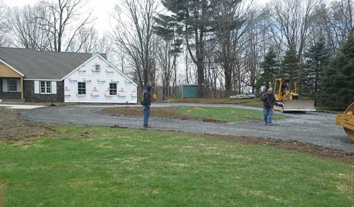 Picture of L. Marki and Son, Inc. installing a residental driveway